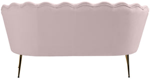 Gardenia Pink Velvet Loveseat