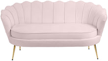 Load image into Gallery viewer, Gardenia Pink Velvet Loveseat
