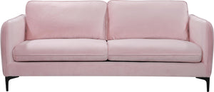 Poppy Pink Velvet Sofa