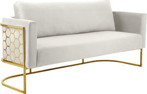 Casa Cream Velvet Sofa