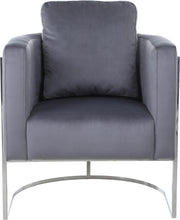 Load image into Gallery viewer, Casa Grey Velvet Chair
