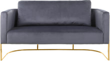 Load image into Gallery viewer, Casa Grey Velvet Loveseat
