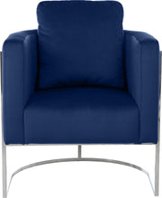 Load image into Gallery viewer, Casa Navy Velvet Chair
