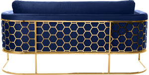 Casa Navy Velvet Sofa