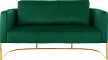 Load image into Gallery viewer, Casa Green Velvet Loveseat
