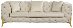 Kingdom Cream Velvet Sofa