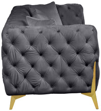 Load image into Gallery viewer, Kingdom Grey Velvet Sofa
