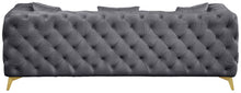 Load image into Gallery viewer, Kingdom Grey Velvet Sofa
