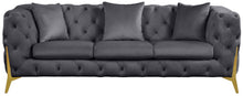 Load image into Gallery viewer, Kingdom Grey Velvet Sofa
