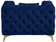 Load image into Gallery viewer, Kingdom Navy Velvet Chair
