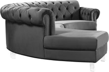 Load image into Gallery viewer, Anabella Grey Velvet 3pc. Sectional
