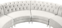 Load image into Gallery viewer, Anabella Cream Velvet 4pc. Sectional
