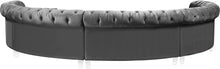 Load image into Gallery viewer, Anabella Grey Velvet 5pc. Sectional
