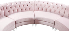 Load image into Gallery viewer, Anabella Pink Velvet 5pc. Sectional
