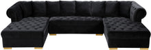 Load image into Gallery viewer, Presley Black Velvet 3pc. Sectional

