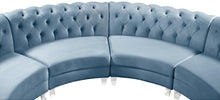 Load image into Gallery viewer, Anabella Sky Blue Velvet 4pc. Sectional
