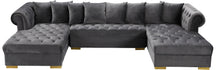Load image into Gallery viewer, Presley Grey Velvet 3pc. Sectional
