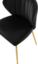 Load image into Gallery viewer, Finley Black Velvet Dining Chair
