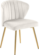 Load image into Gallery viewer, Finley Cream Velvet Dining Chair
