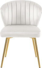 Load image into Gallery viewer, Finley Cream Velvet Dining Chair
