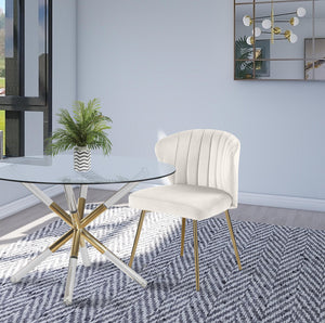 Finley Cream Velvet Dining Chair