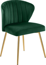 Load image into Gallery viewer, Finley Green Velvet Dining Chair
