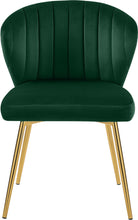 Load image into Gallery viewer, Finley Green Velvet Dining Chair
