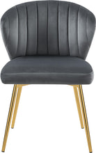 Load image into Gallery viewer, Finley Grey Velvet Dining Chair
