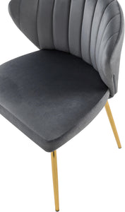 Finley Grey Velvet Dining Chair