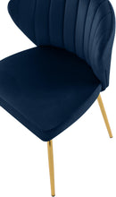 Load image into Gallery viewer, Finley Navy Velvet Dining Chair
