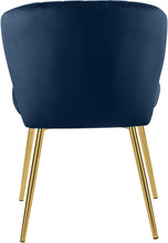 Load image into Gallery viewer, Finley Navy Velvet Dining Chair
