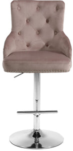 Claude Pink Velvet Adjustable Stool