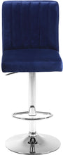 Load image into Gallery viewer, Joel Navy Velvet Adjustable Stool
