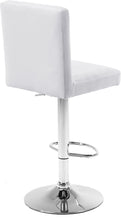 Load image into Gallery viewer, Joel White Velvet Adjustable Stool
