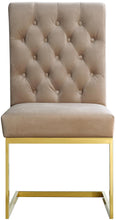 Load image into Gallery viewer, Cameron Beige Velvet Dining Chair
