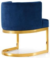 Load image into Gallery viewer, Gianna Navy Velvet Dining Chair
