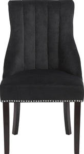Oxford Black Velvet Dining Chair