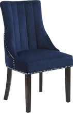 Load image into Gallery viewer, Oxford Navy Velvet Dining Chair
