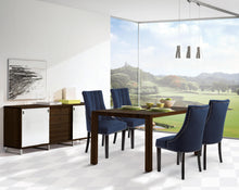 Load image into Gallery viewer, Oxford Navy Velvet Dining Chair
