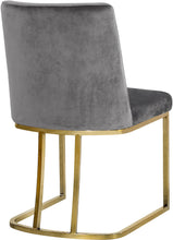 Load image into Gallery viewer, Heidi Grey Velvet Dining Chair
