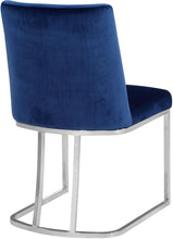 Load image into Gallery viewer, Heidi Navy Velvet Dining Chair
