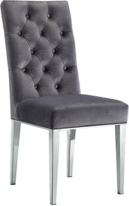 Juno Grey Velvet Dining Chair