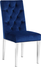 Load image into Gallery viewer, Juno Navy Velvet Dining Chair
