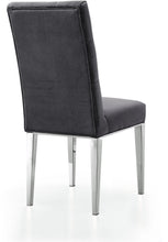 Load image into Gallery viewer, Juno Grey Velvet Dining Chair
