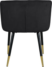 Load image into Gallery viewer, Louise Black Velvet Dining Chair
