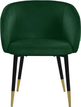 Load image into Gallery viewer, Louise Green Velvet Dining Chair
