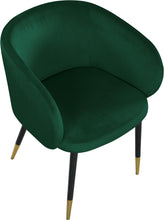 Load image into Gallery viewer, Louise Green Velvet Dining Chair
