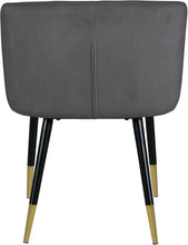 Load image into Gallery viewer, Louise Grey Velvet Dining Chair
