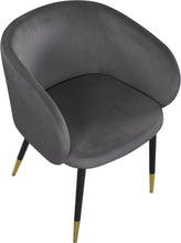 Load image into Gallery viewer, Louise Grey Velvet Dining Chair
