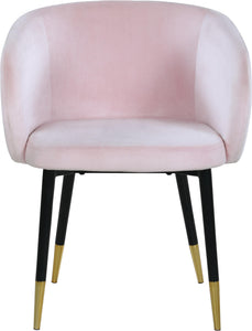 Louise Pink Velvet Dining Chair